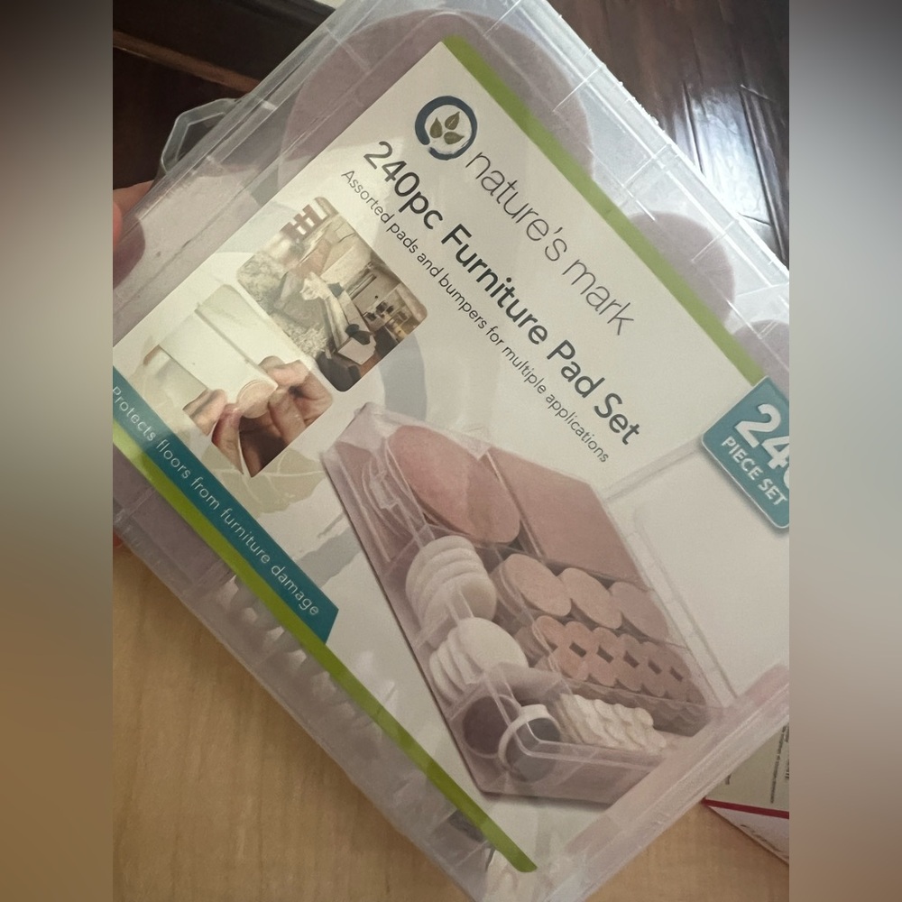 Nature’s Mark 240 Pc Furniture Pad Set New Sealed